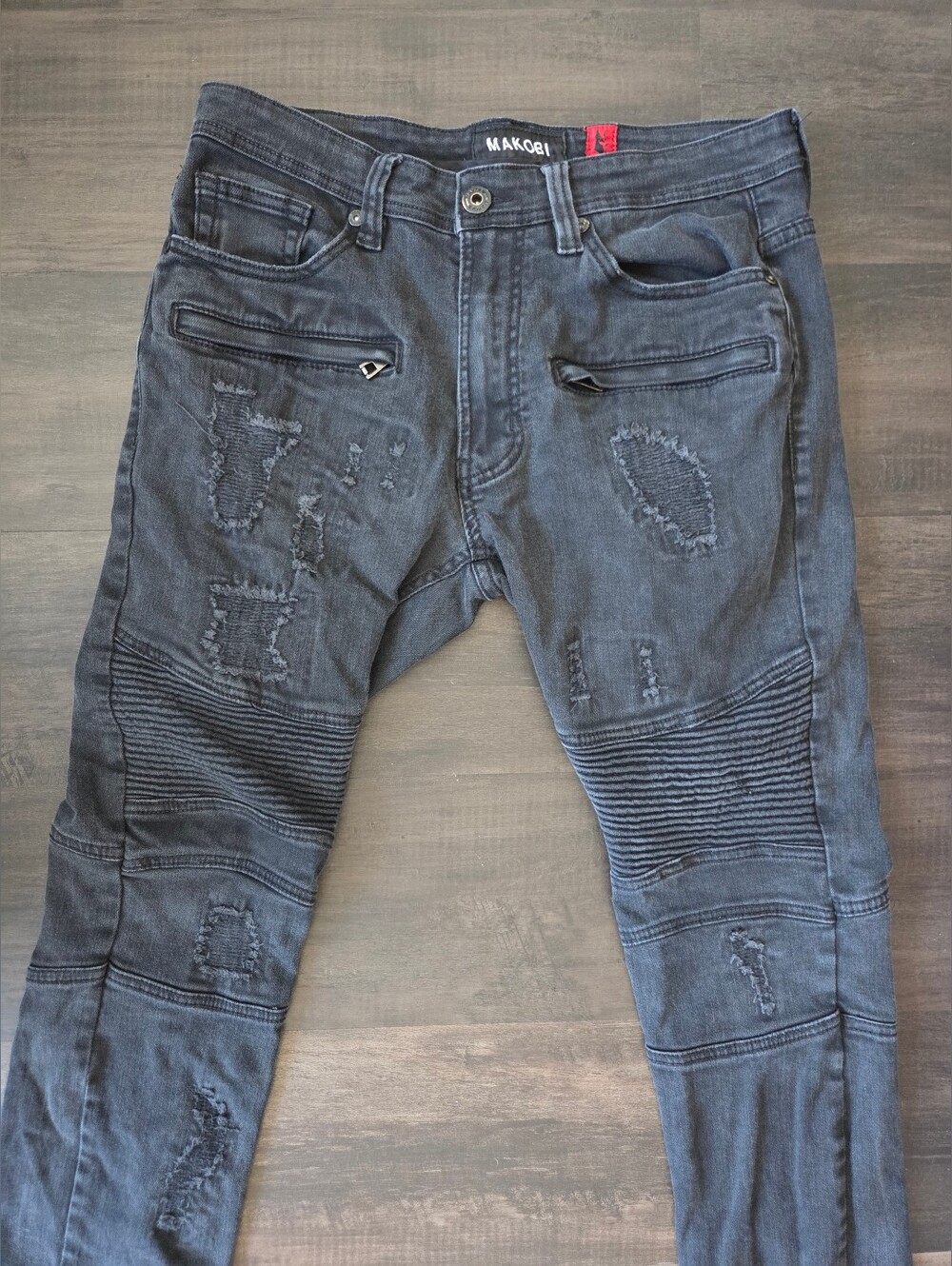 Makobi Streetwear/Rough Skinny/Slim Jeans